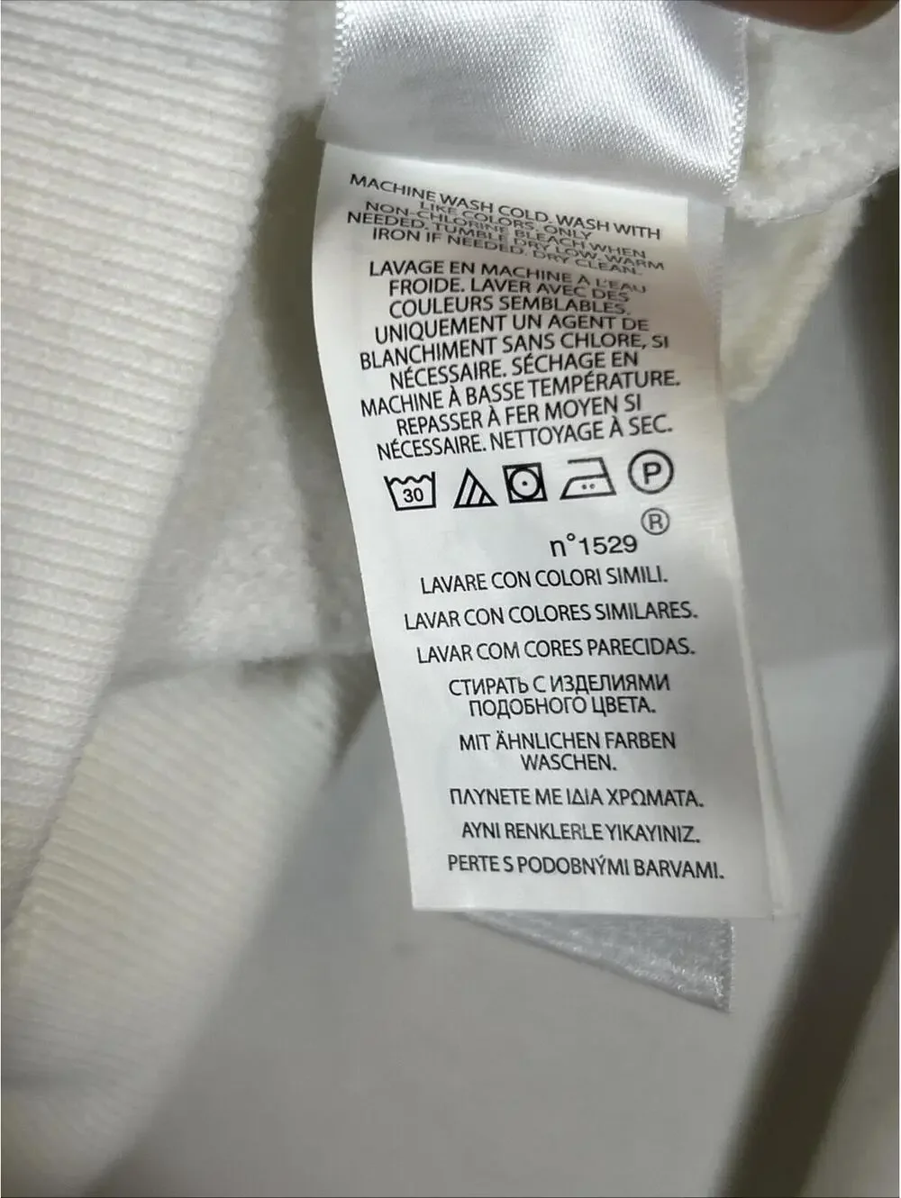 $60 Polo Ralph Lauren Girls White Fleece Ruffle Sweatshirt. Size S (7)